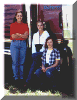 The Peterson's girls, Nicole, Michelle and Kirsten stand near Kersplat