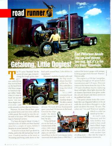 Earl Peterson and his Peterbilt 379, Kersplat